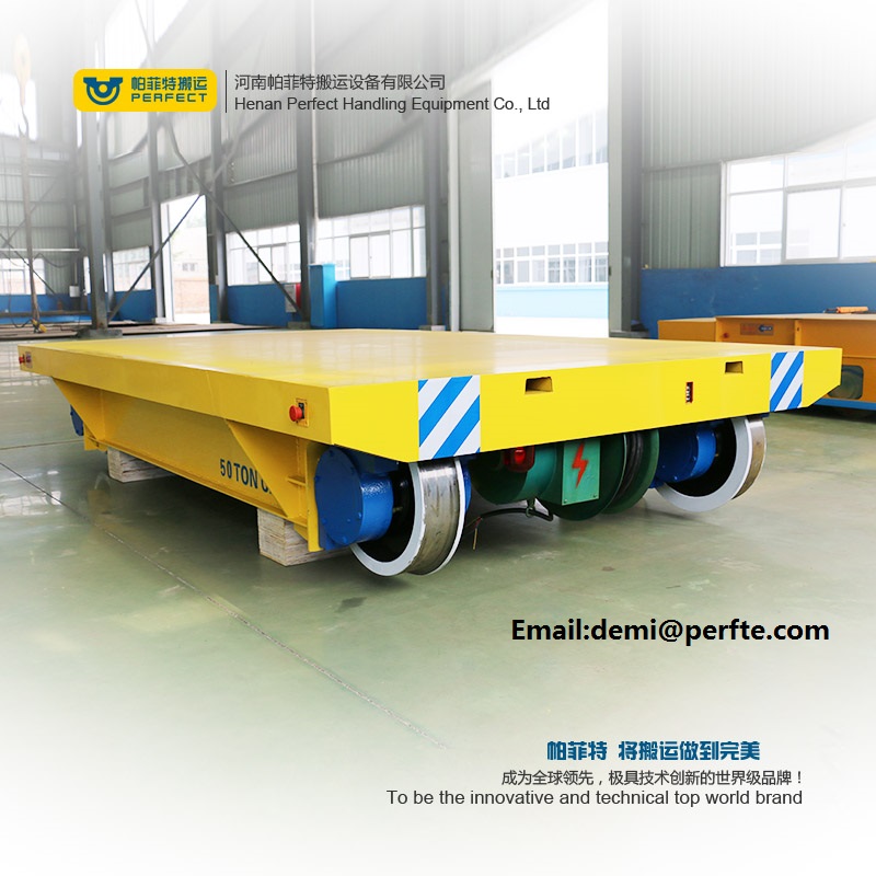 pallet rail transfer flat cars ,  transfer flat cars powered by cabled drum